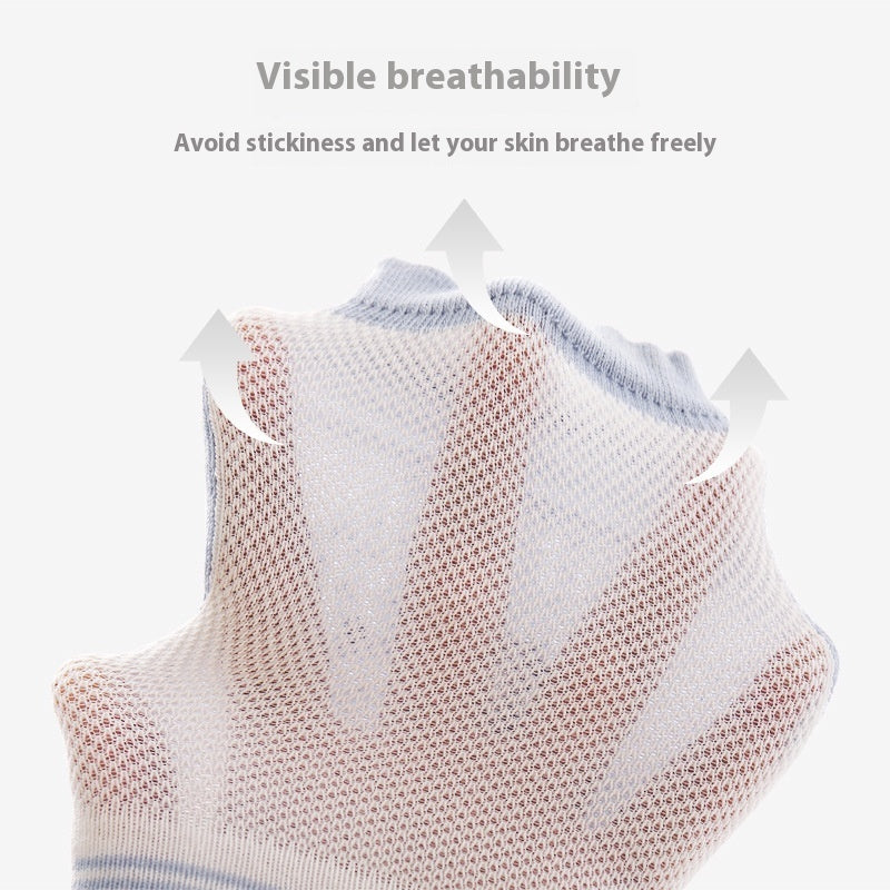 Baby Kneecap Cute Cartoon Mesh Thin Toddling Fall Protection Protective Gear Children Crawling Non-slip Kneecap